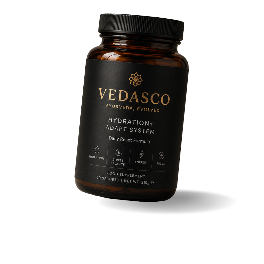 VEDASCO® VEDA FLOW — Daily Hydration & Stress Reset
